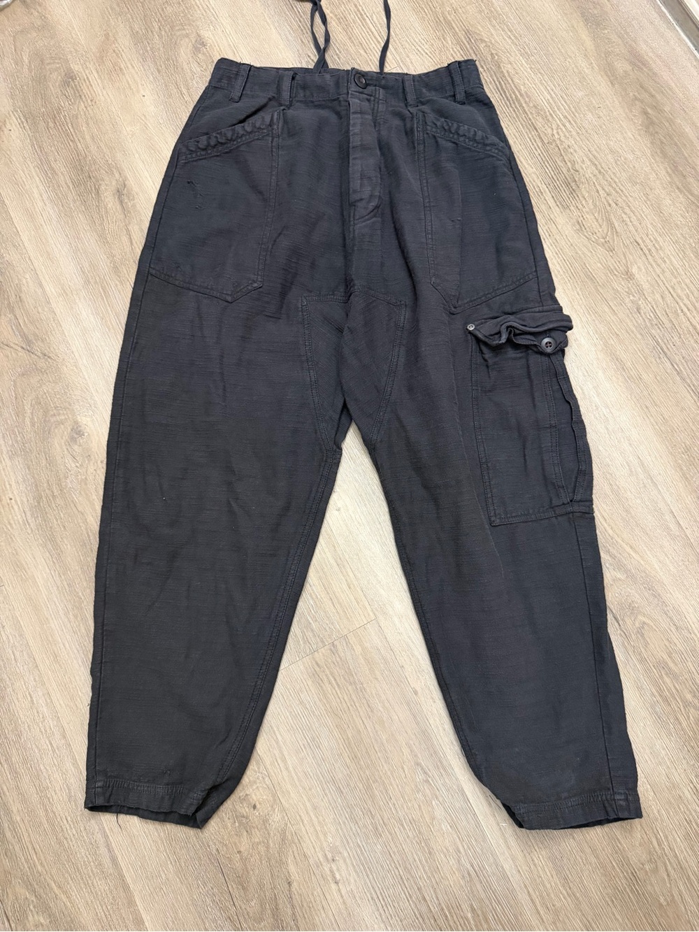Free People Black Utility Cargo Pants Women’s XS 0298